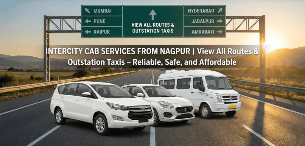 Intercity Cab Services from Nagpur