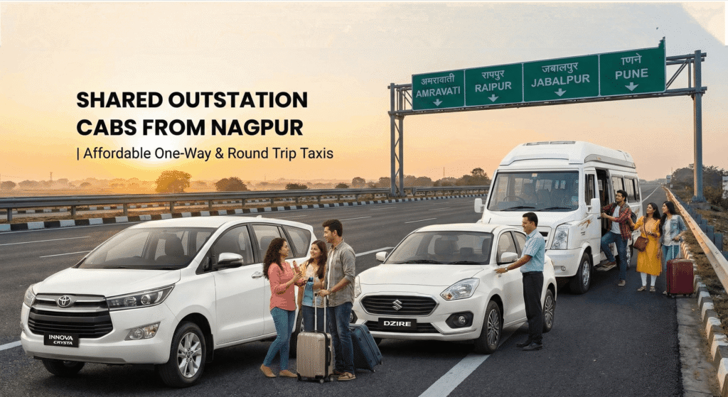 shared outstation cabs from Nagpur